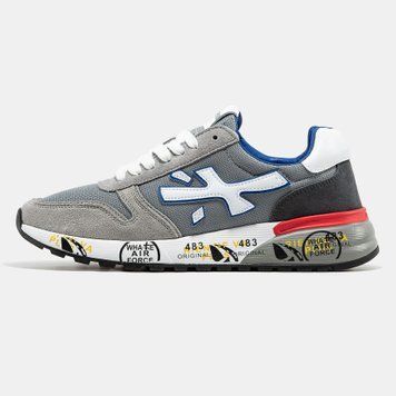 Кросівки Premiata Mick Grey White Blue Red B90651L40 фото